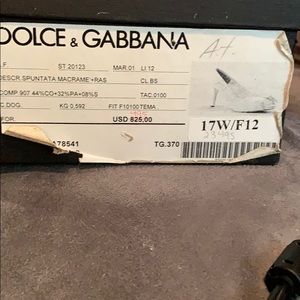 Dolce & Gabana Spuntata macrame heals white